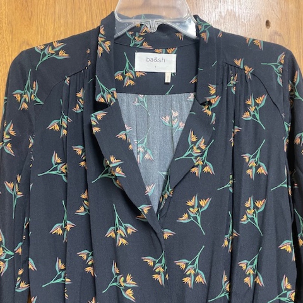 Ba&Sh Bash Fady Noir Print Jumpsuit Euc - image 6